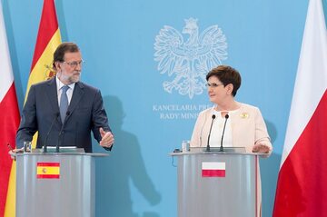 Mariano Rajoy i Beata Szydło
