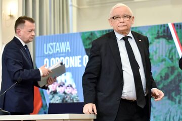 Mariusz Błaszczak i Jarosław Kaczyński