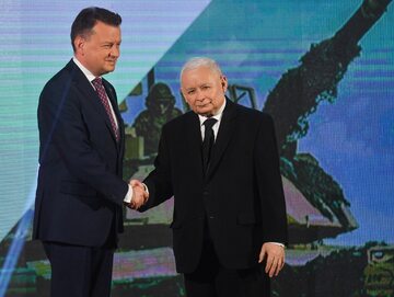 Mariusz Błaszczak i Jarosław Kaczyński