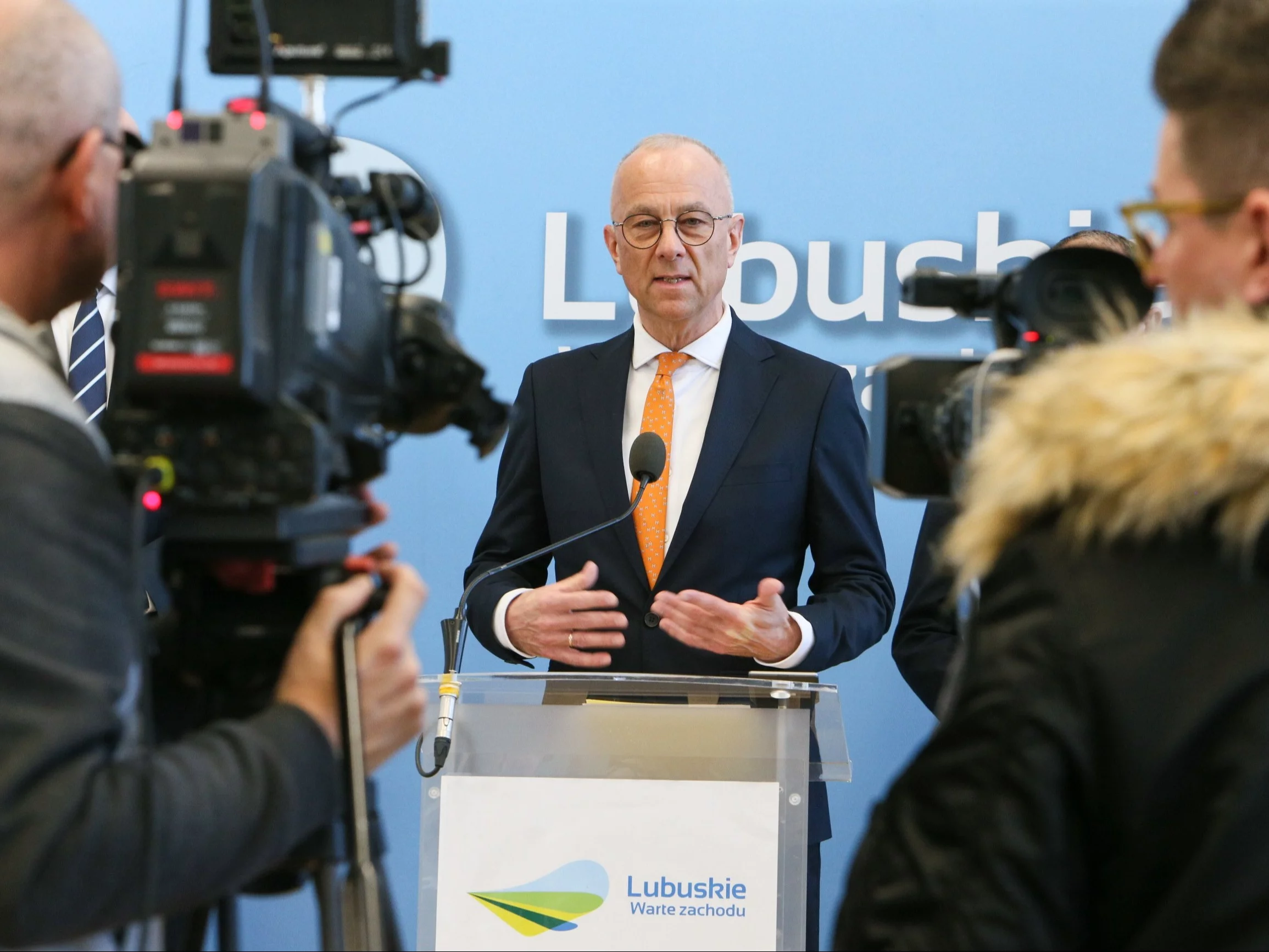 Marszałek województwa lubuskiego Marcin Jabłoński