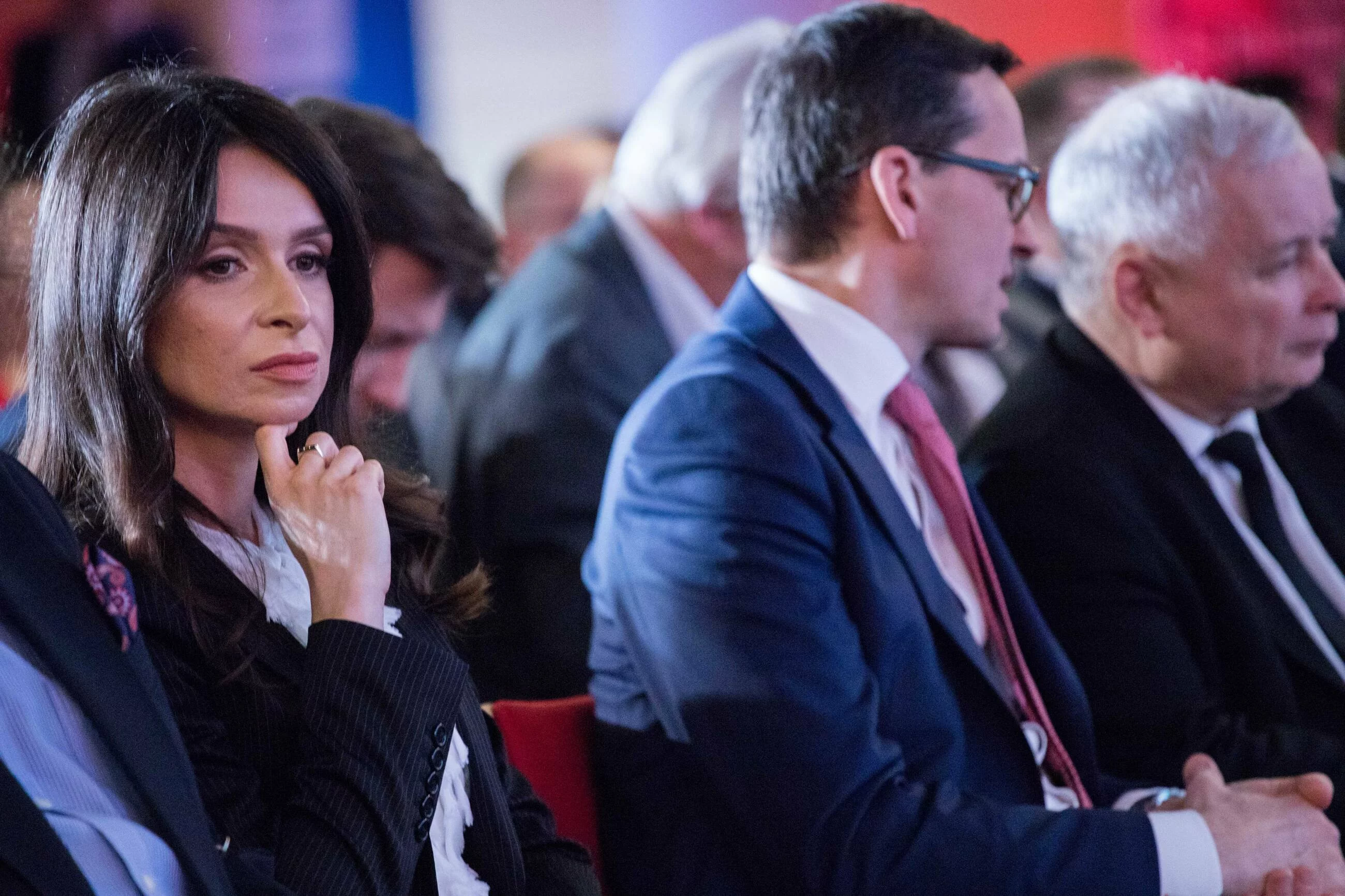 Marta Kaczyńska, Mateusz Morawiecki i Jarosław Kaczyński