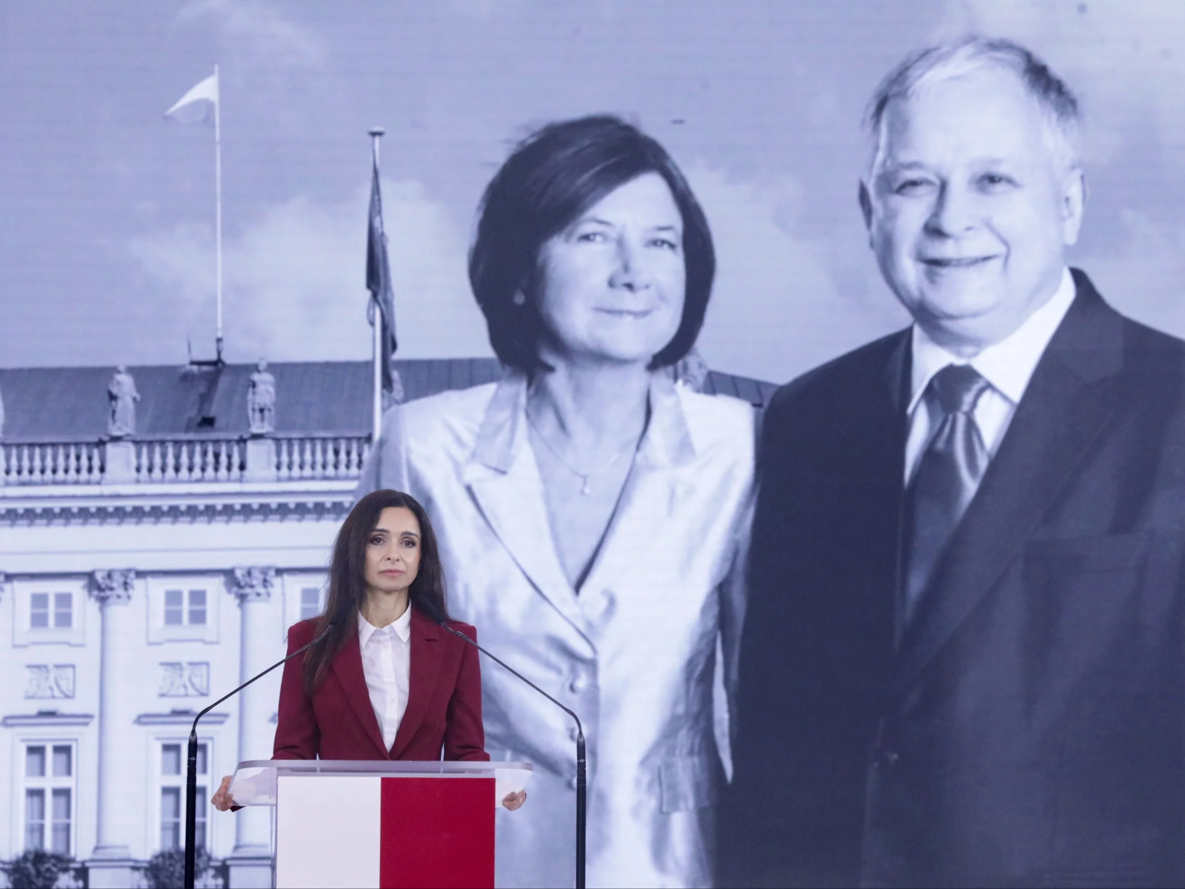 Marta Kaczyńska na konwencji Karola Nawrockiego