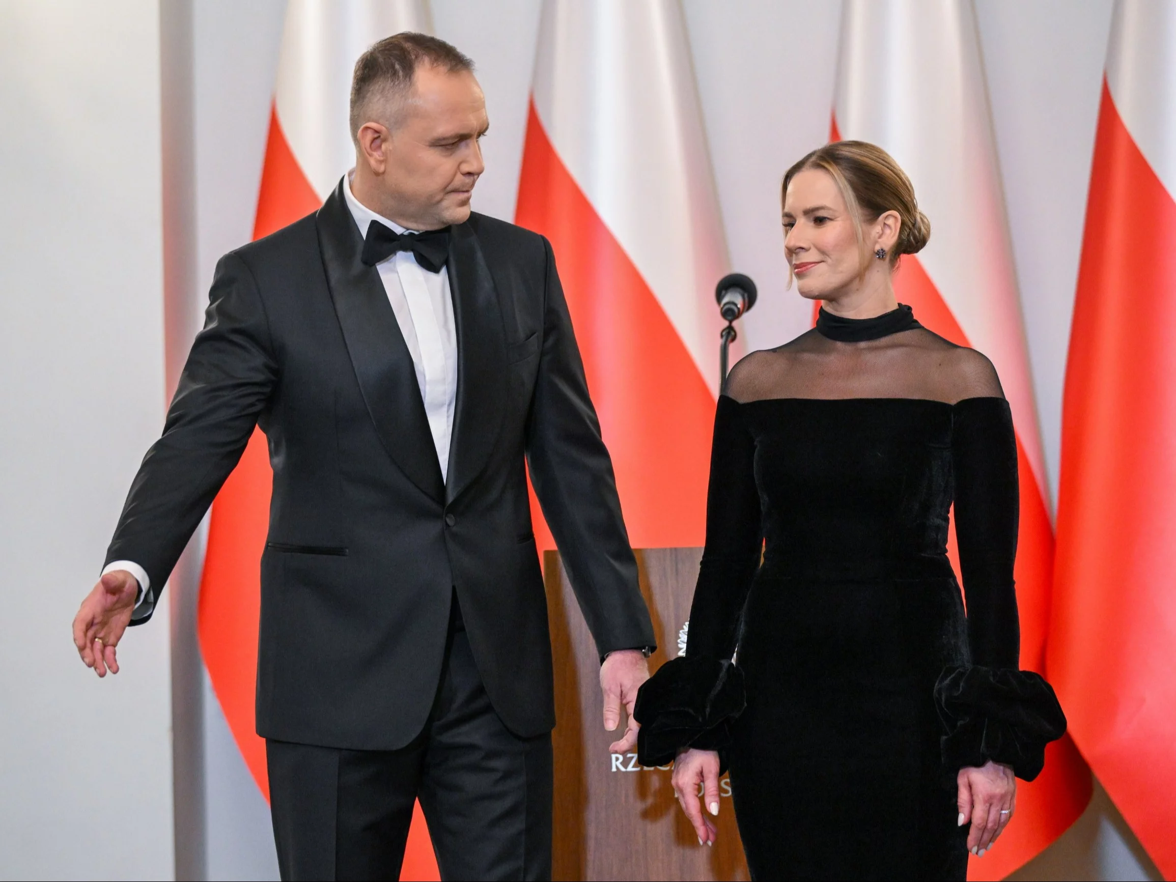 Marta Nawrocka skradła show na spotkaniu z dyplomatami. Tak prezentowała się pierwsza dama