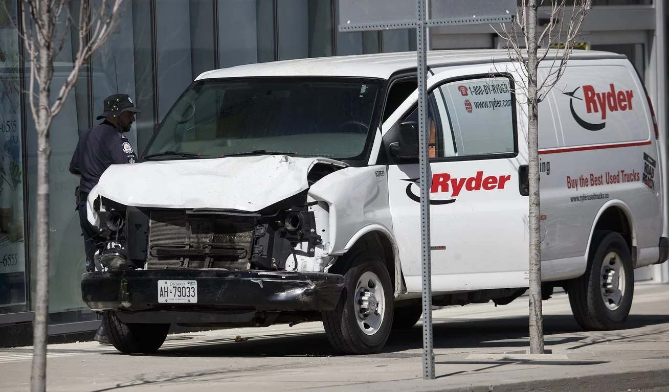 Furgonetka, którą jechał Alek Minassian