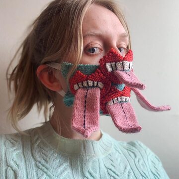 Maski zrobione przez Ýrúrarí Jóhannsdóttir