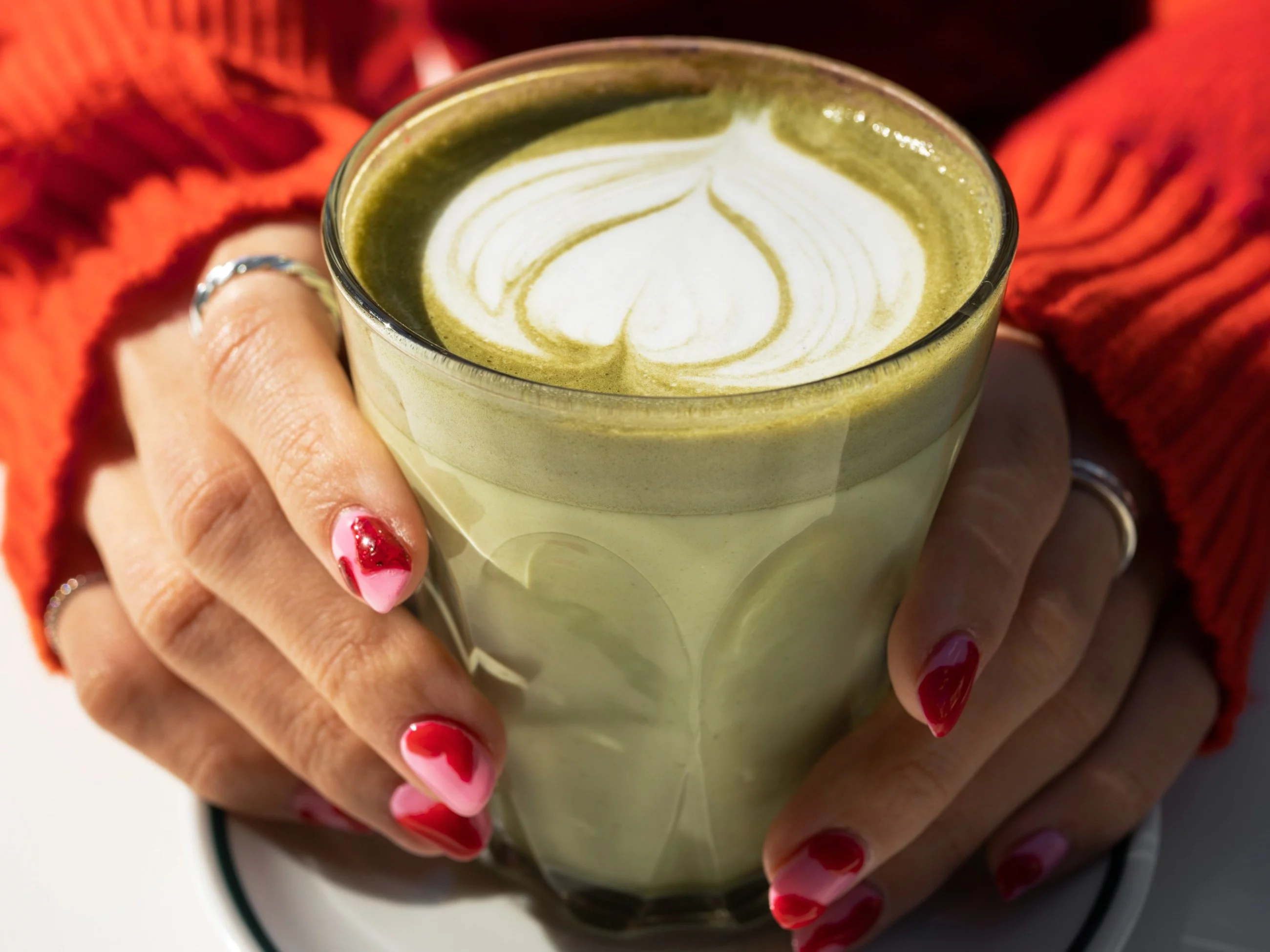 Matcha w szklance