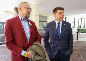 Mateusz Kijowski i Ryszard Petru