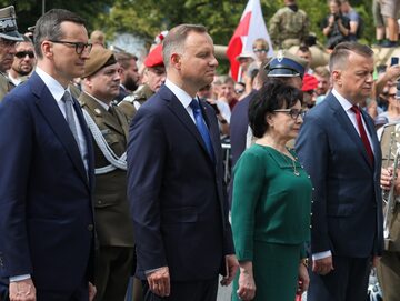Mateusz Morawiecki, Andrzej Duda, Elżbieta Witek, Mariusz Błaszczak