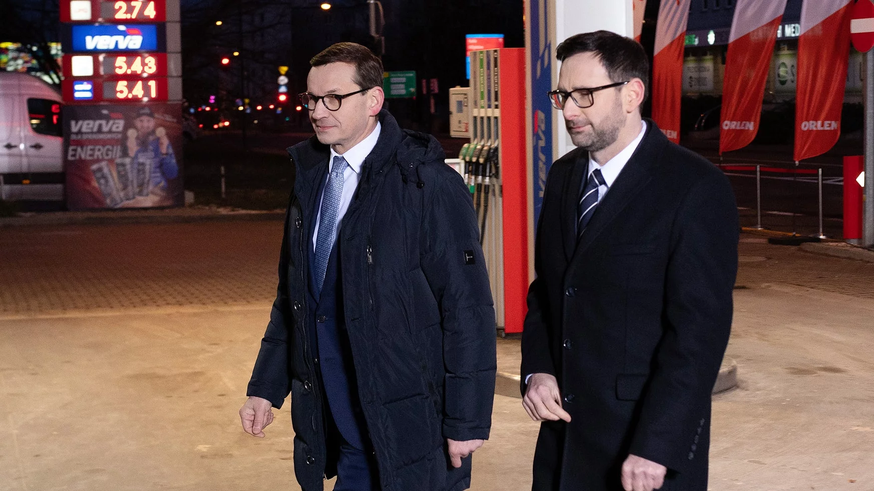 Mateusz Morawiecki i Daniel Obajtek