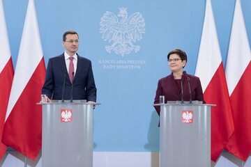 Mateusz Morawiecki i Beata Szydło