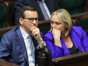 Mateusz Morawiecki i Dominika Chorosińska