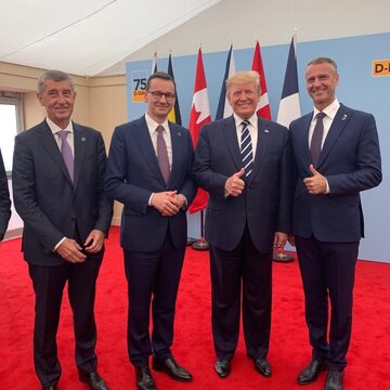 Mateusz Morawiecki i Donald Trump