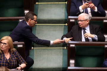 Mateusz Morawiecki i Jarosław Kaczyński