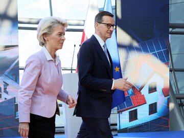 Mateusz Morawiecki i Ursula von der Leyen