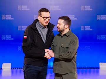 Mateusz Morawiecki i Wołodymyr Zełenski