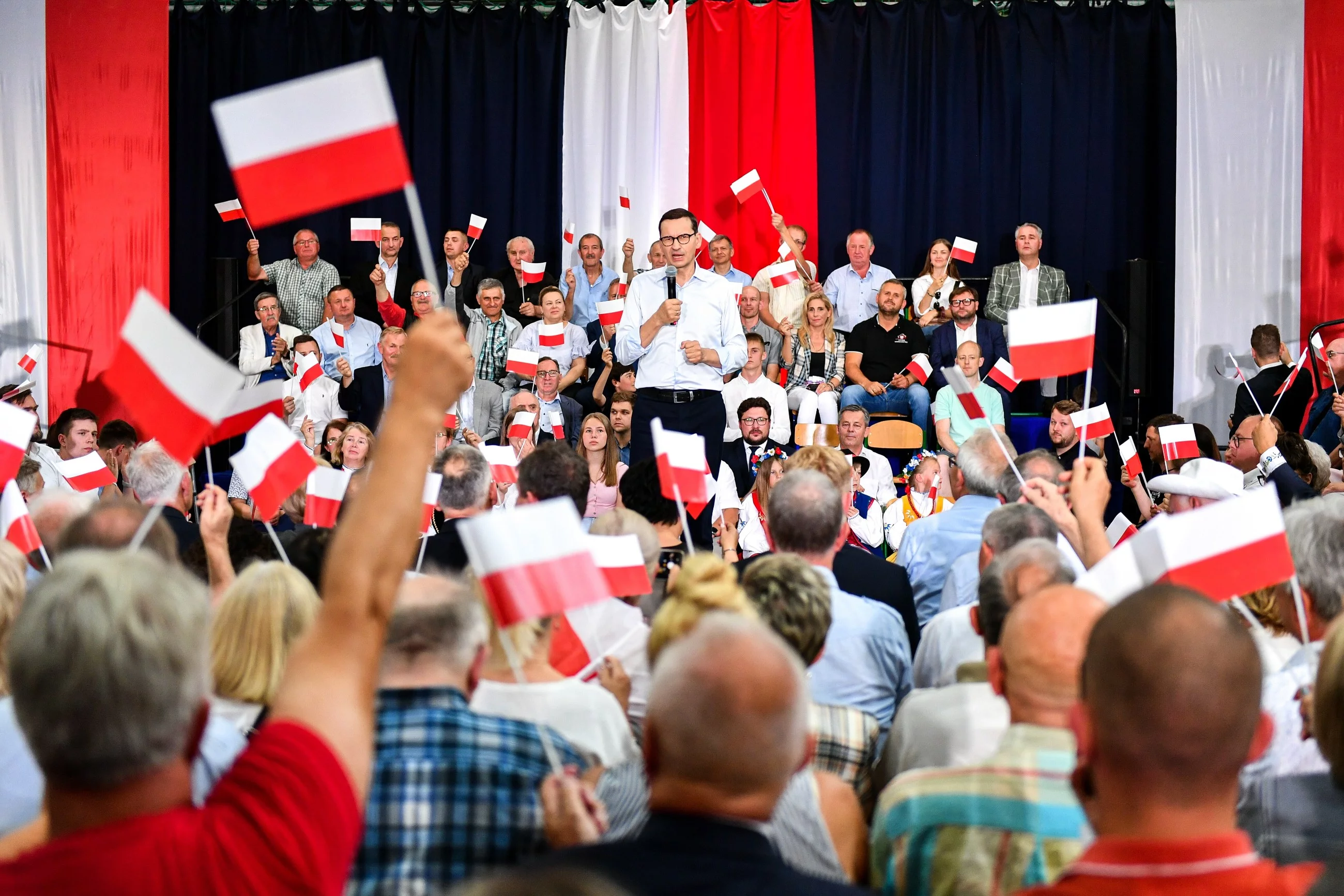 Mateusz Morawiecki podczas spotkania w Kościerzynie