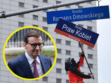 Mateusz Morawiecki o zmianie Ronda Romana Dmowskiego w Rondo Praw Kobiet