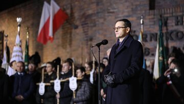 Mateusz Morawiecki podczas obchodów rocznicy pacyfikacji kopalni „Wujek”