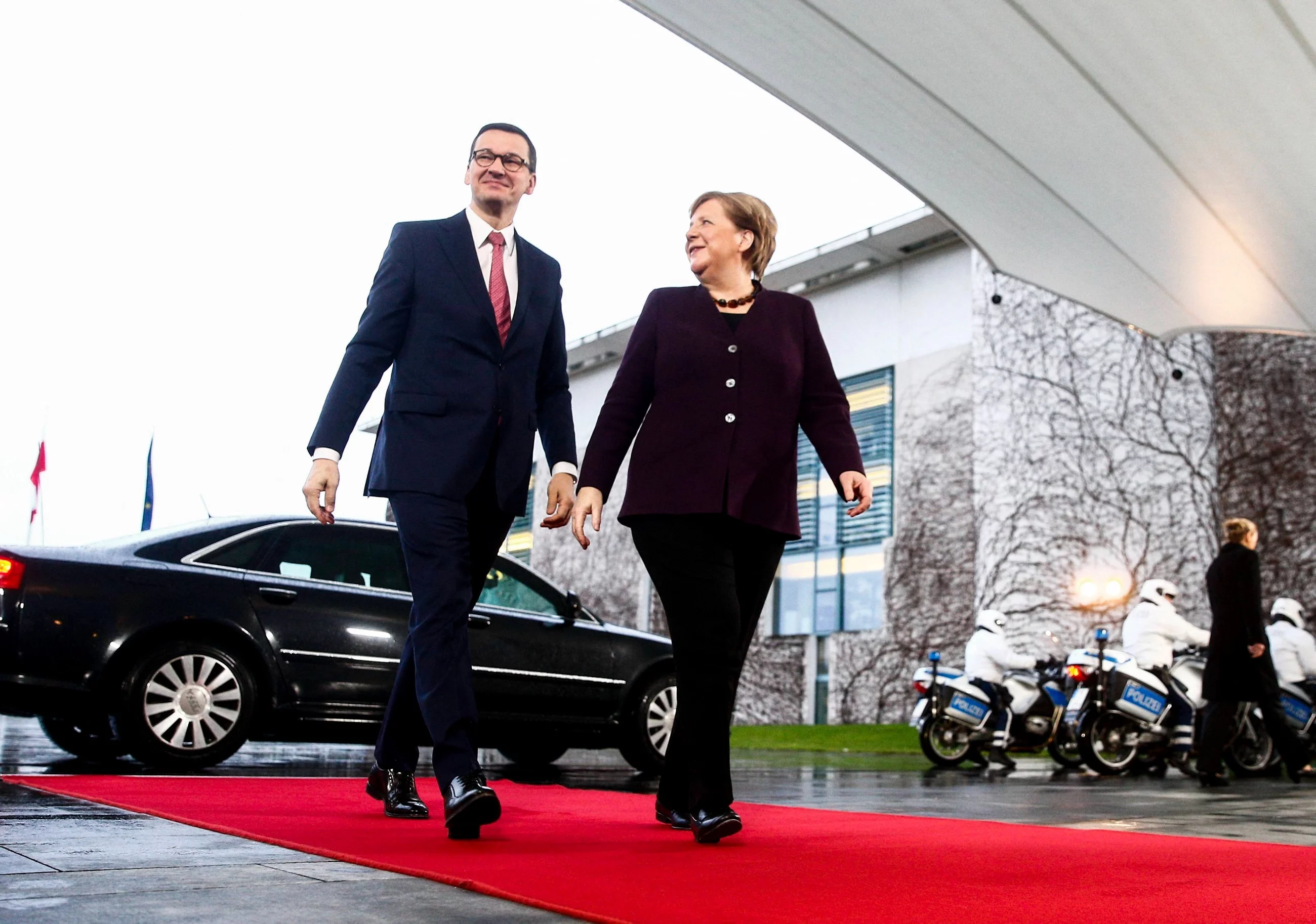 Mateusz Morawiecki i Angela Merkel