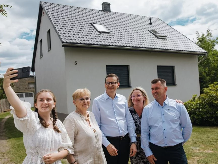 Premier Mateusz Morawiecki w Boronowie (woj. śląskie)