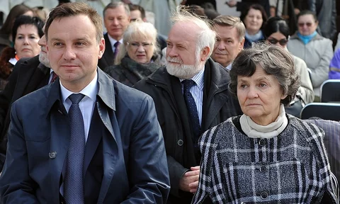 ANDRZEJ DUDA JANINA MILEWSKA DUDA (FOT GRZEGORZ LYKO / FOKUSMEDIA / NEWSPIX.PL)