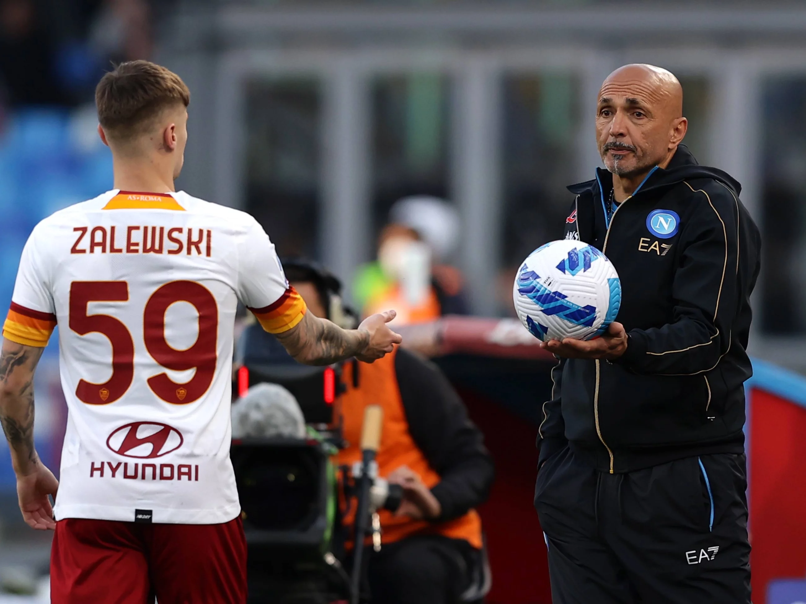 Nicola Zalewski i Luciano Spalletti