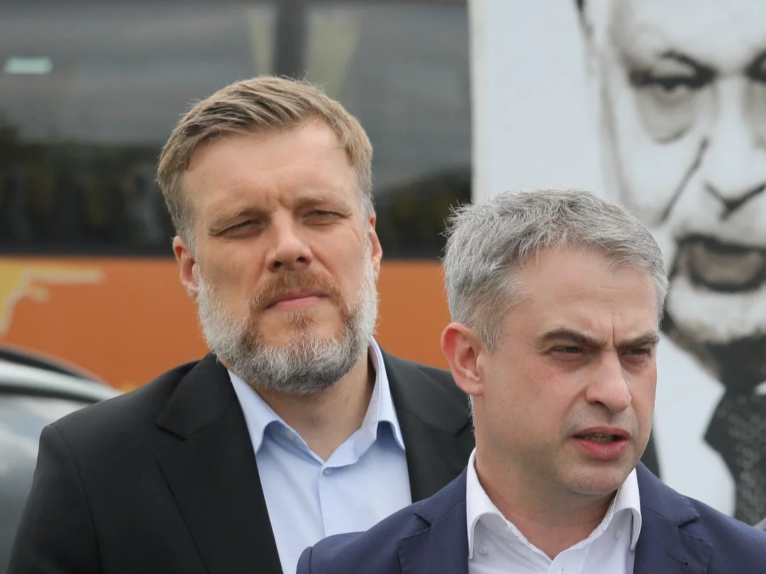 Adrian Zandberg i Krzysztof Gawkowski