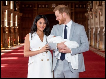 Meghan i Harry z dzieckiem