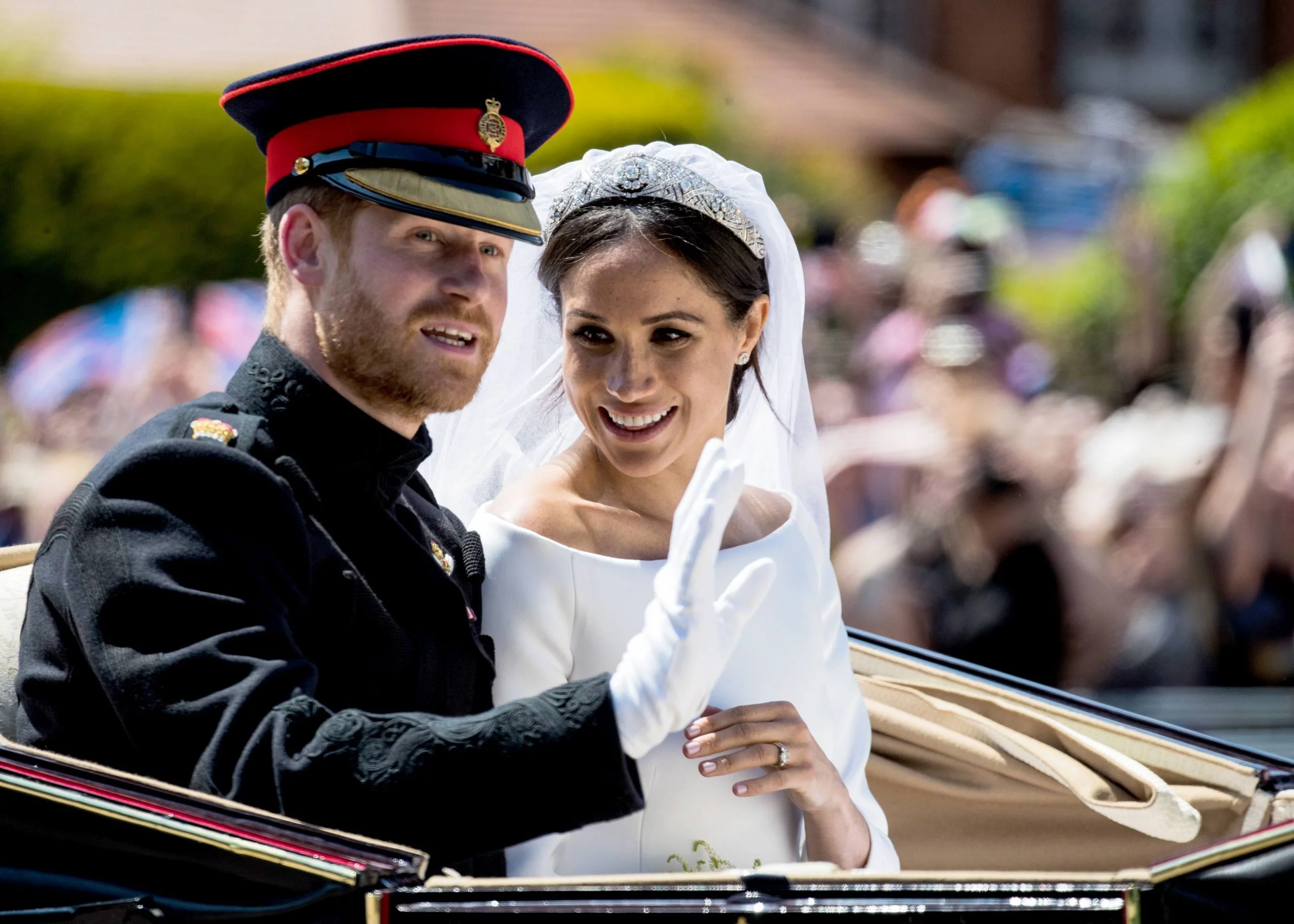 Harry i Meghan podczas ślubu, 19 maja 2018 roku