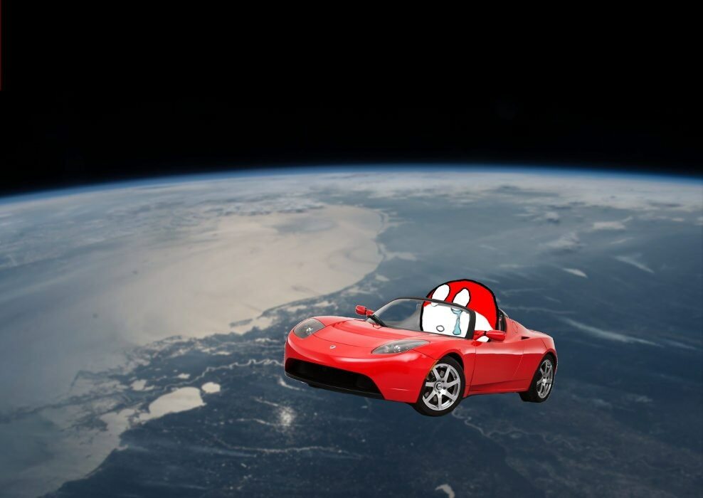 Elon Musk wysłał samochód na orbitę. Internauci zrobili memy