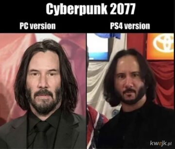 Mem po premierze Cyberpunka 2077