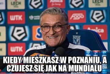 Mem po przegranej Lecha Poznań