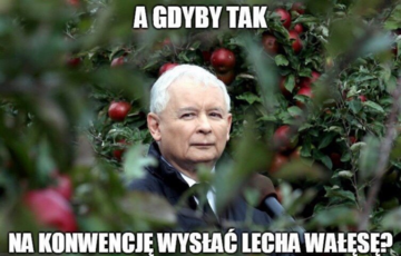 Mem po wystąpieniu Lecha Wałęsy na konwencji Koalicji Obywatelskiej