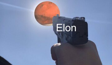 Mem w odpowiedzi na plan zbombardowania Marsa przez Elona Muska