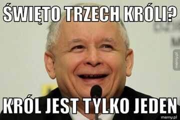 Mem z Jarosławem Kaczyńskim