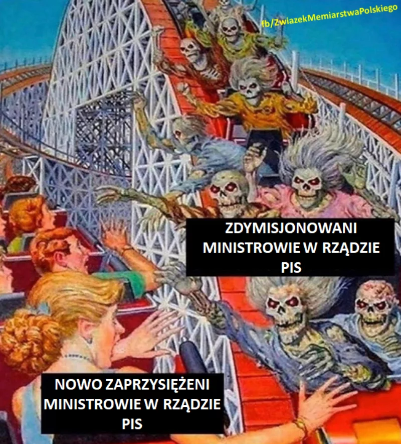 Mem komentujący sierpniową rekonstrukcję rządu