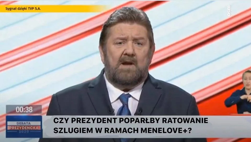 Mem po debacie prezydenckiej w TVP