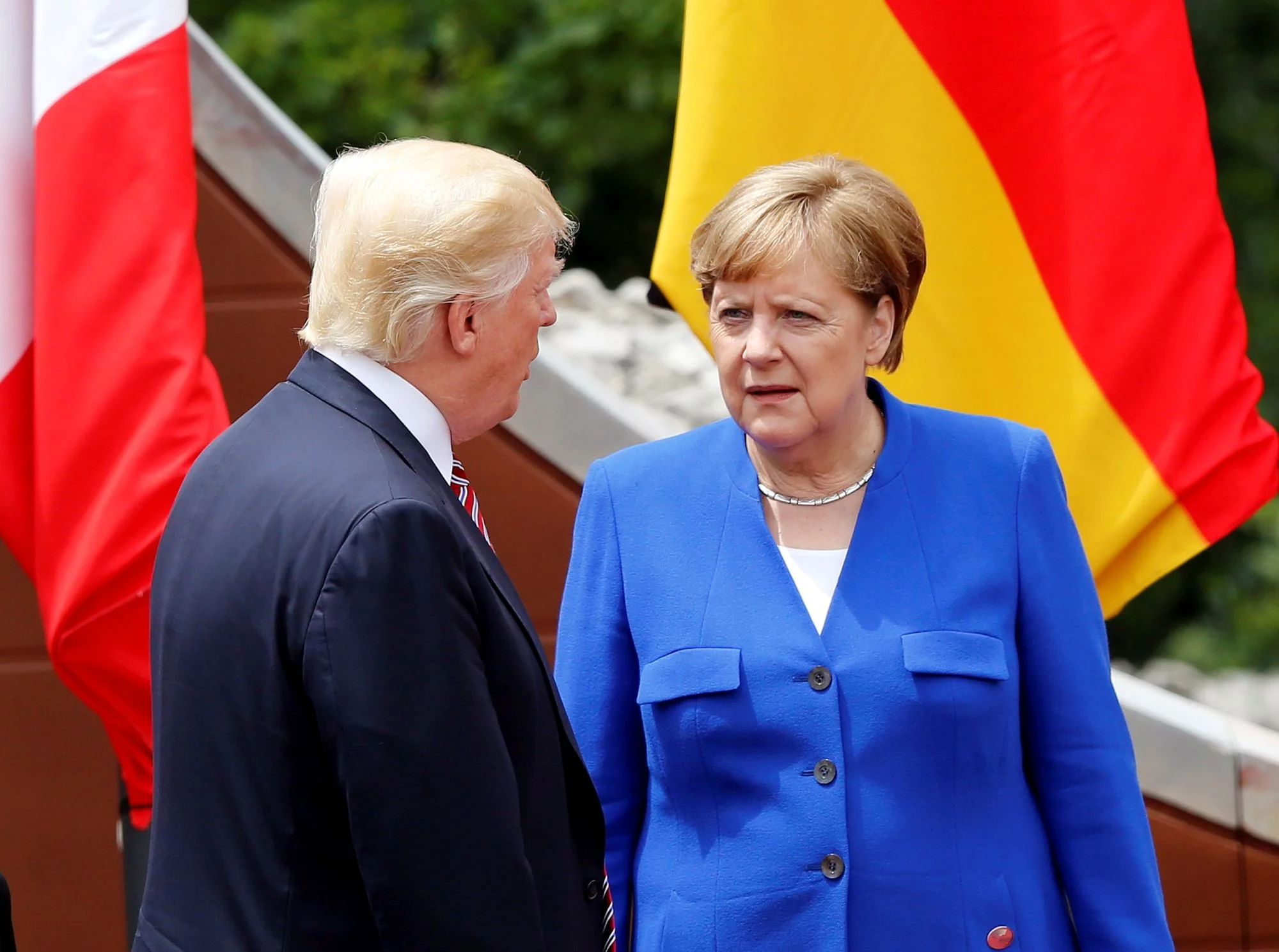 Donald Trump i Angela Merkel