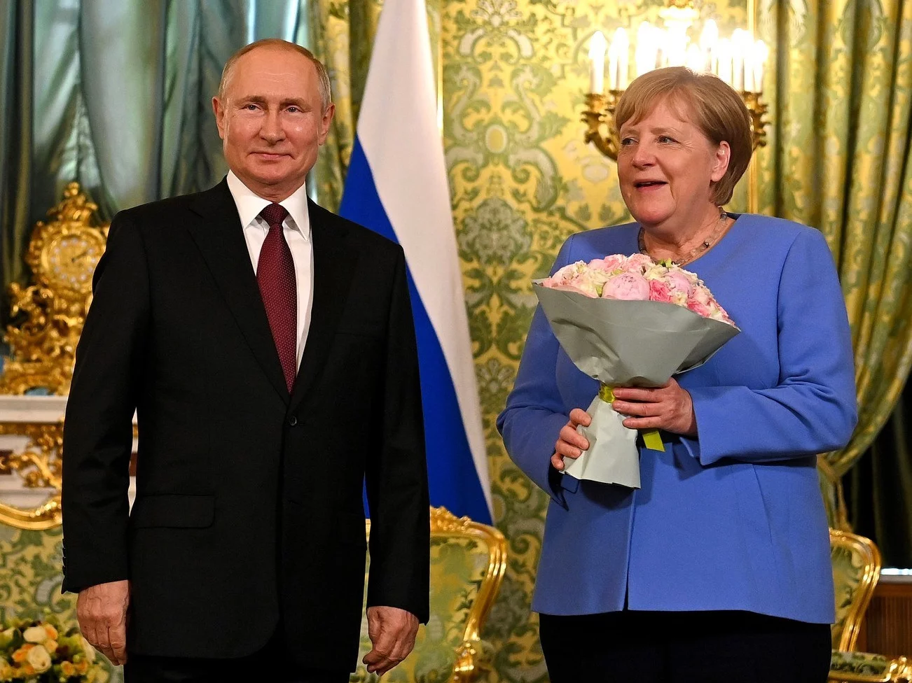 Władimir Putin i Angela Merkel