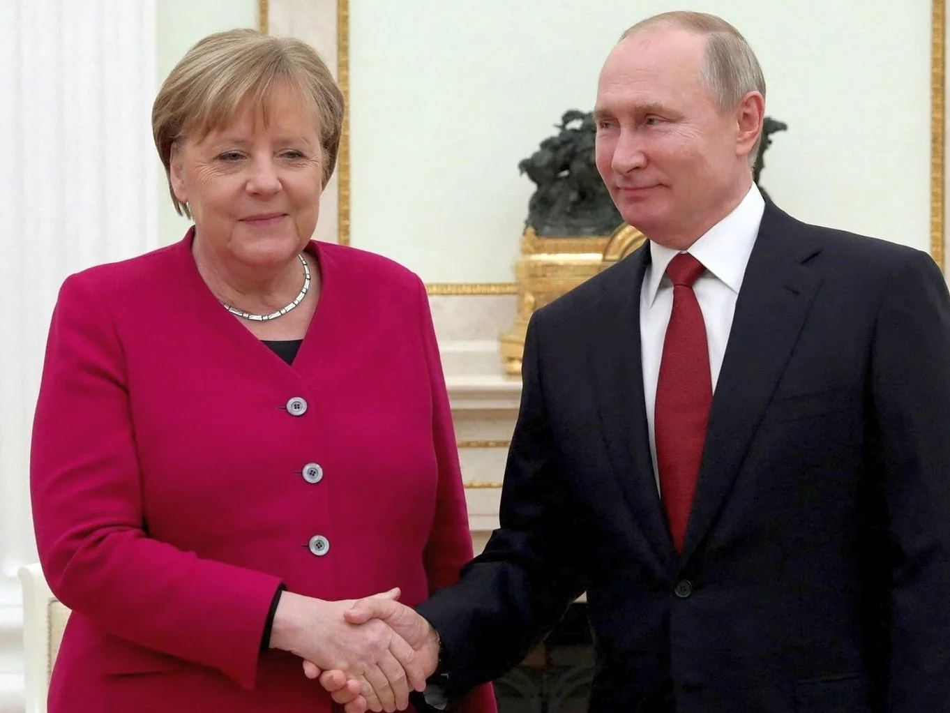 Angela Merkel i Władimir Putin