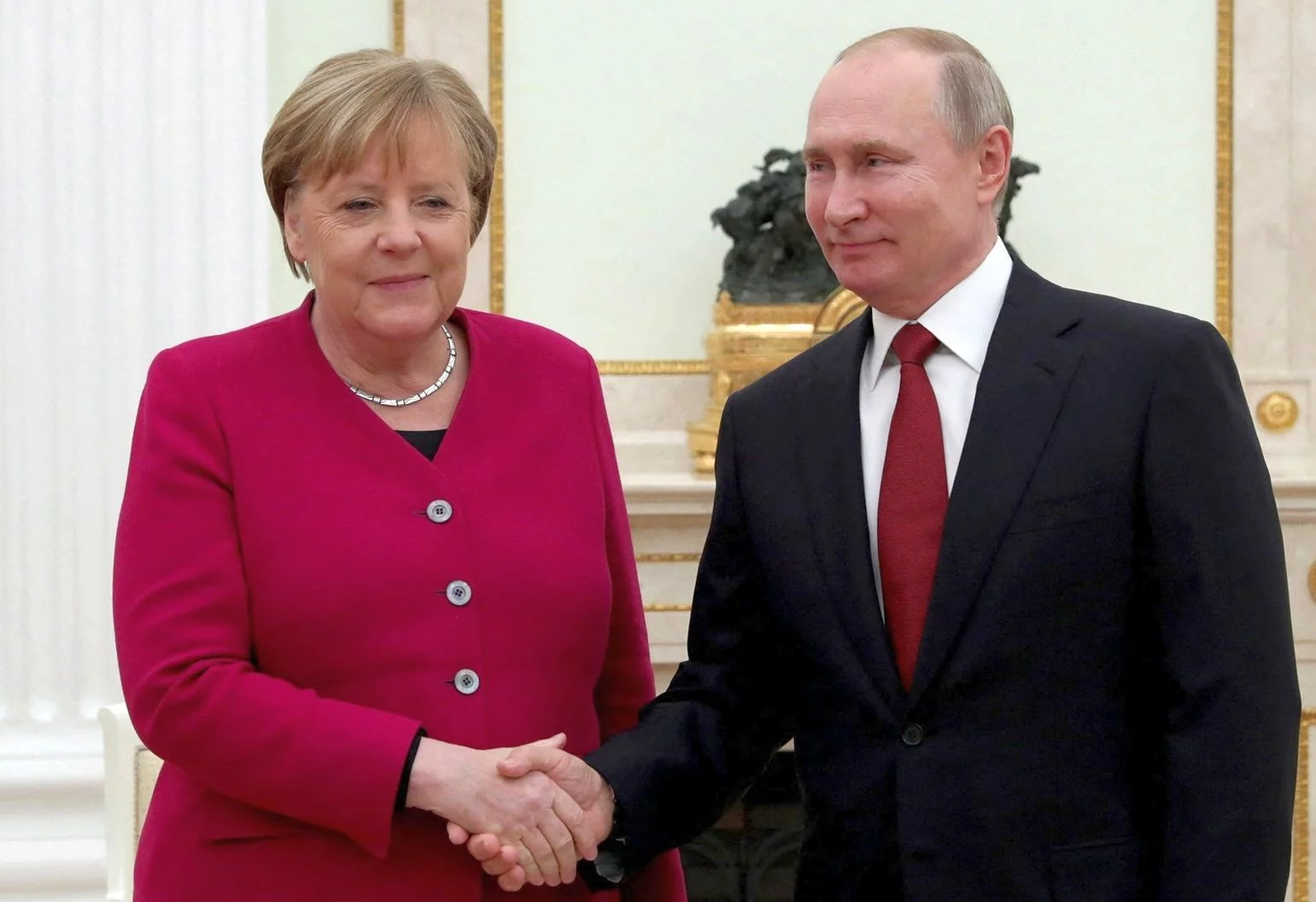 Angela Merkel i Władimir Putin