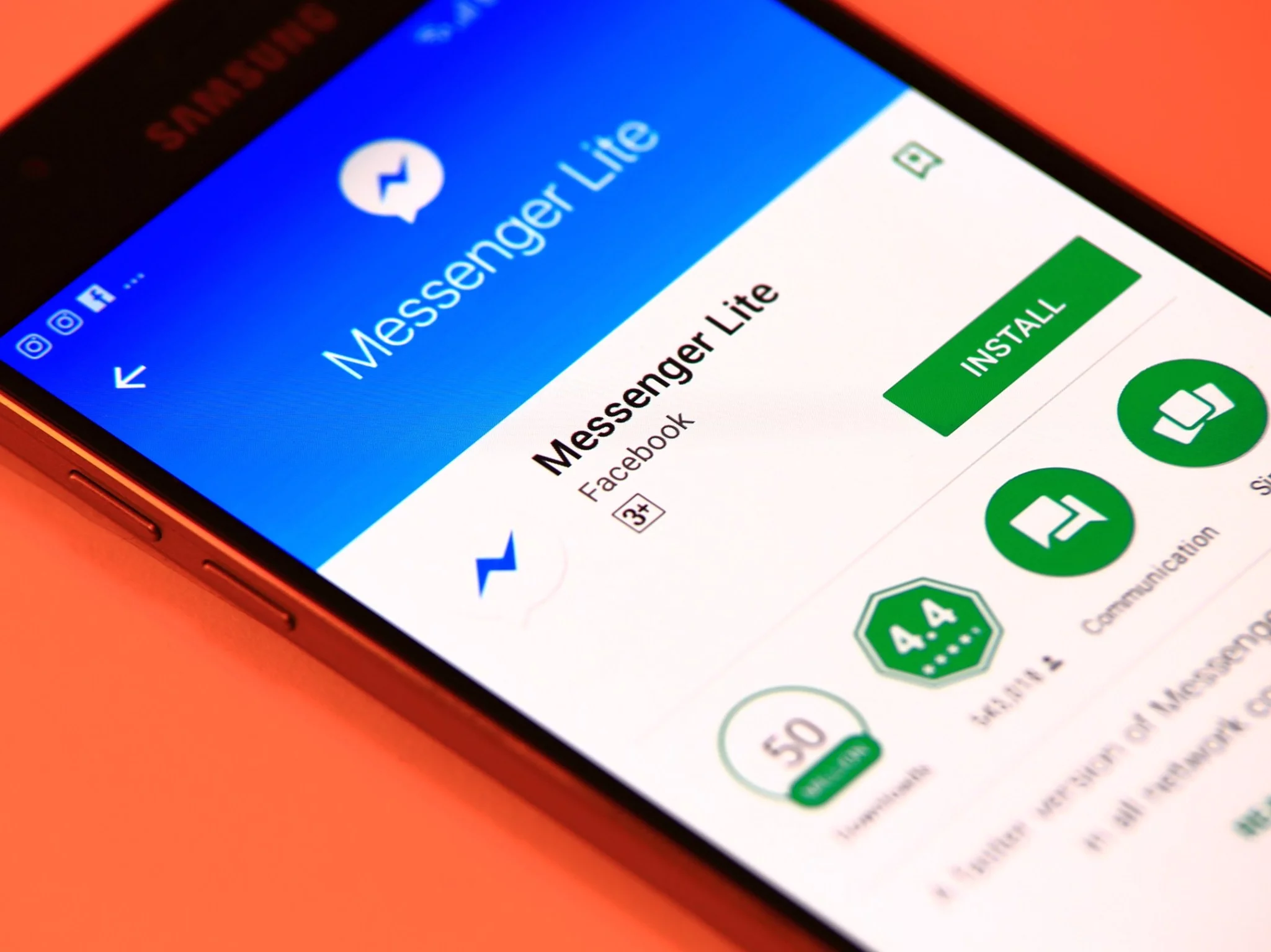 Messenger Lite, zdjęcie ilustracyjne