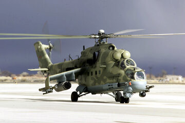Mi-24, którego wersją eksportową jest Mi-25