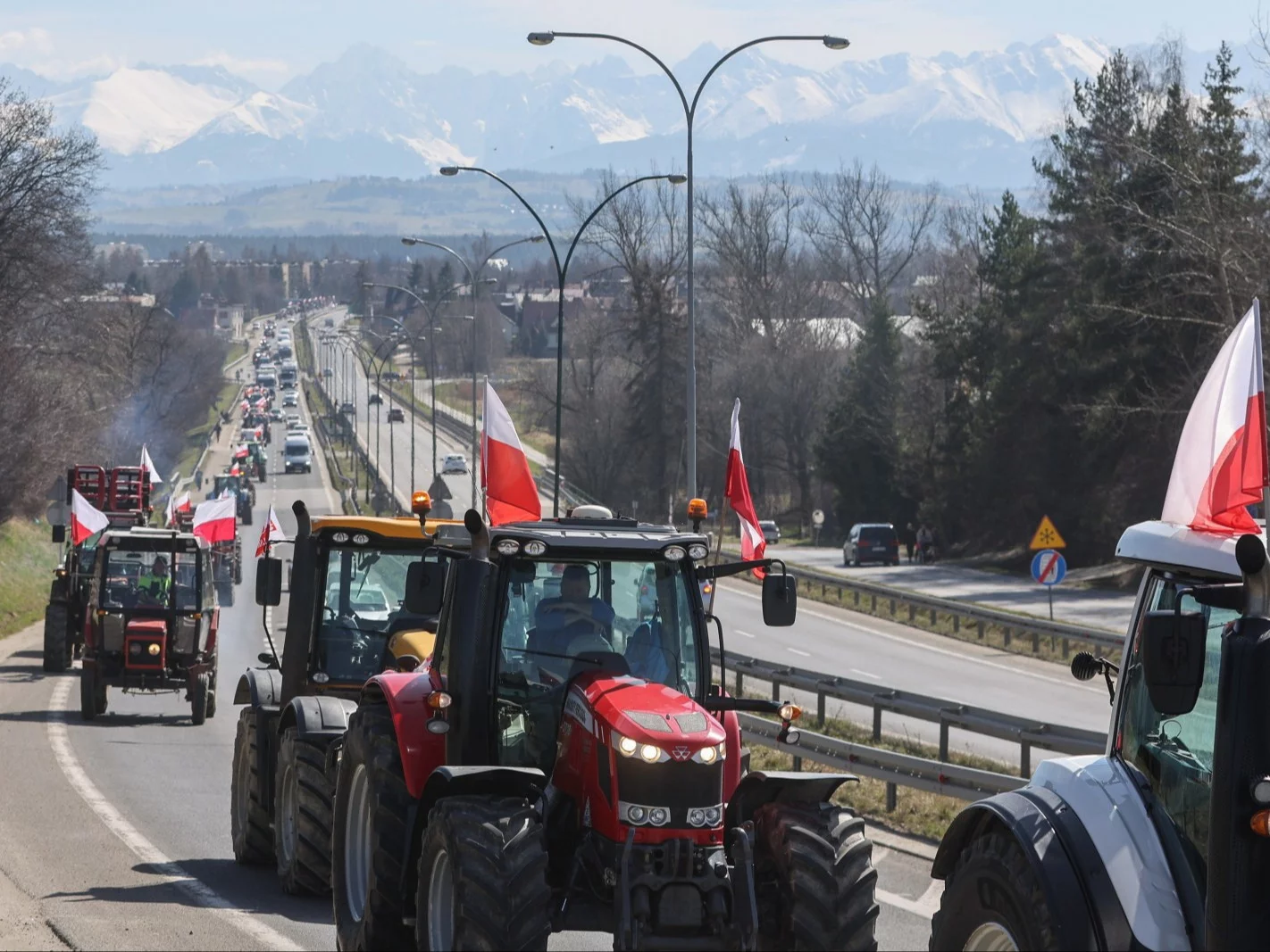 Protest rolników na Zakopiance, zdjęcie ilustracyjne