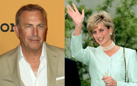 Kevin Costner, księżna Diana