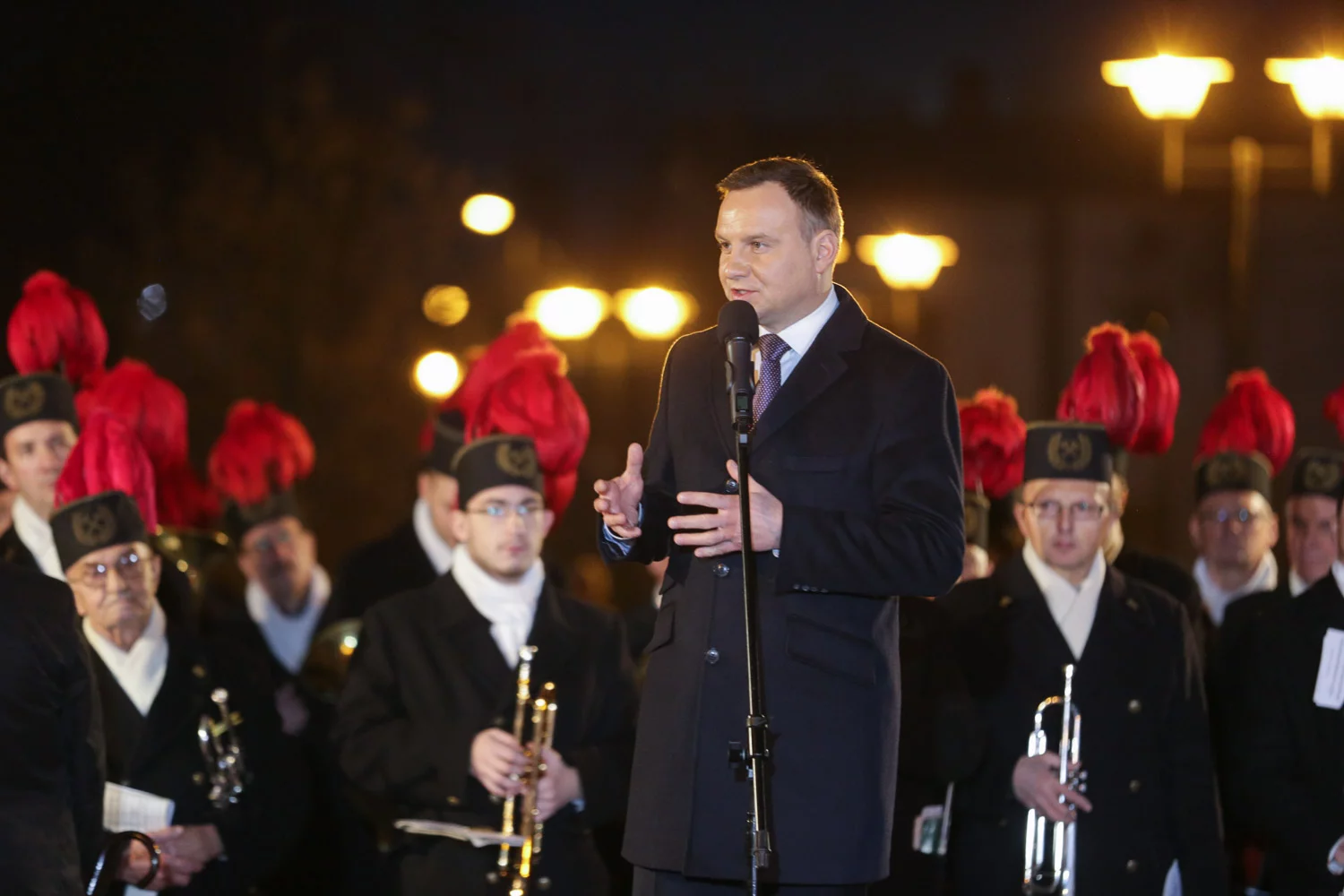 Prezydent Andrzej Duda podczas wizyty w Piekarach Śląskich