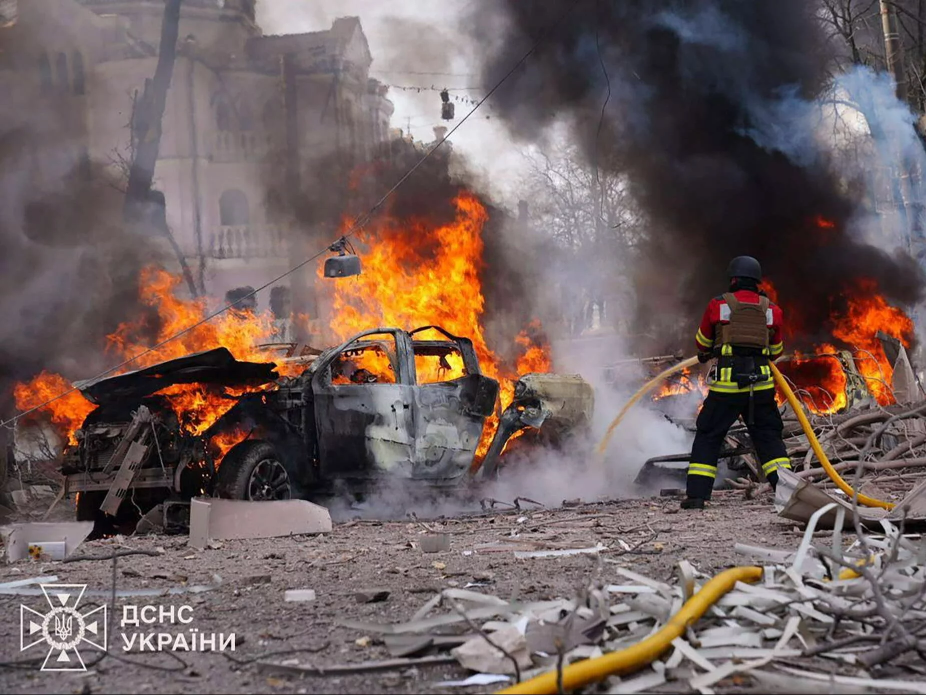 Miasto stanęło w ogniu, wśród ofiar dziecko. Makabryczny atak Rosji