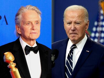 Michael Douglas i Joe Biden