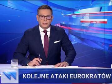 Michał Adamczyk w „Wiadomościach” TVP