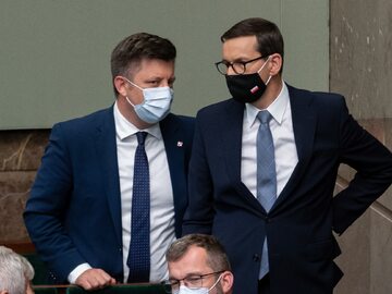 Michał Dworczyk i Mateusz Morawiecki